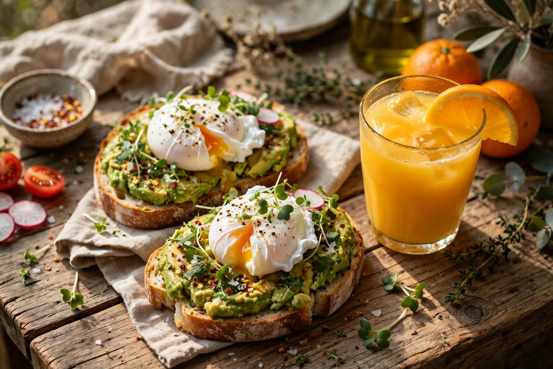 Brunch spread at Rose and Rye