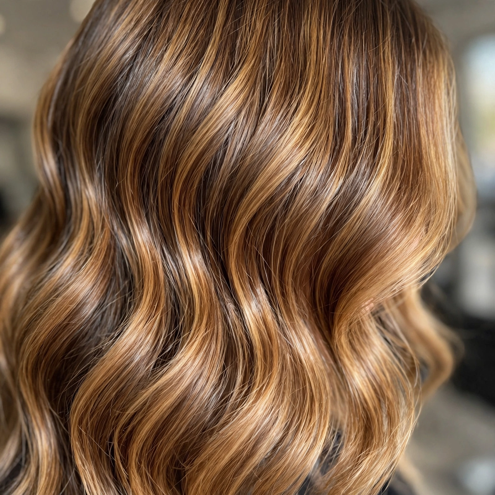 Balayage hair colour result at Ellis and Co