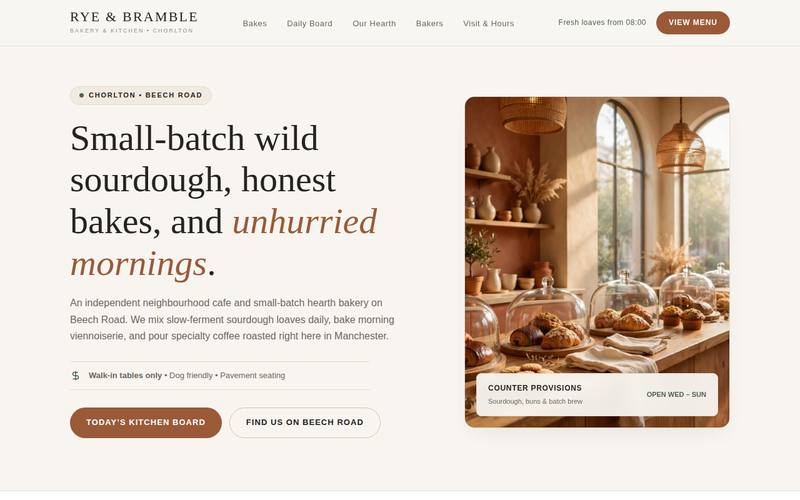 Rye & Bramble template preview