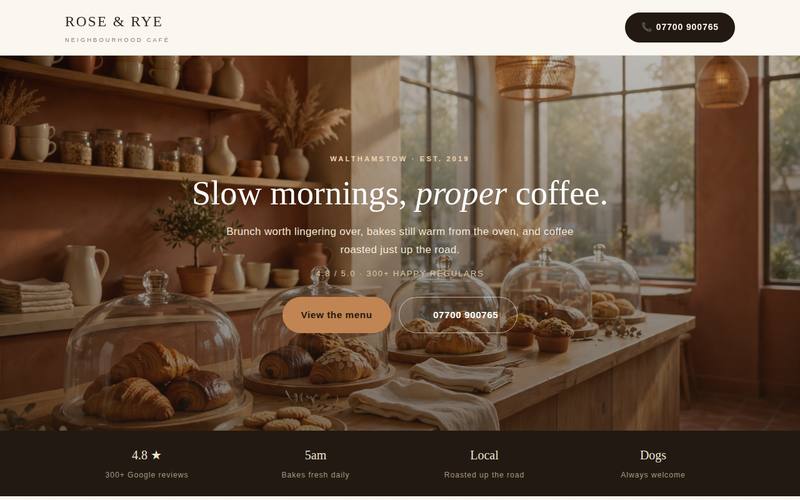 Rose & Rye template preview