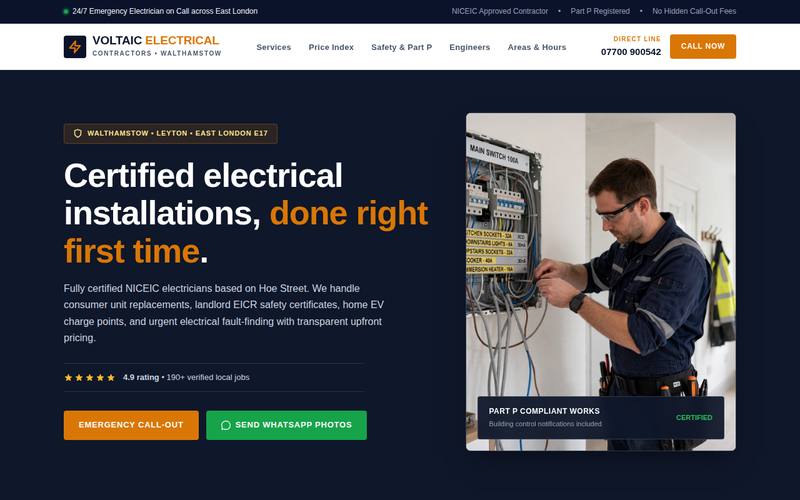 Voltaic Electrical template preview
