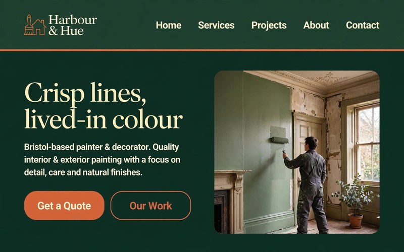 Harbour & Hue Painting template preview