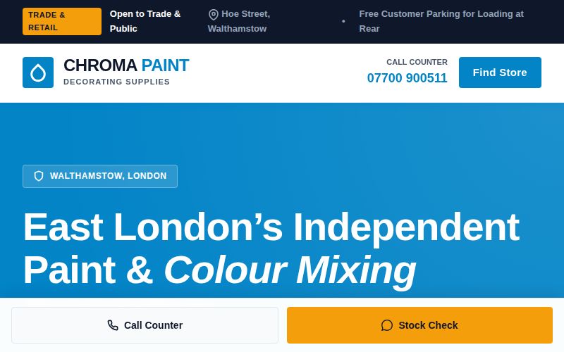 Chroma Paint and Decorating Supplies template preview